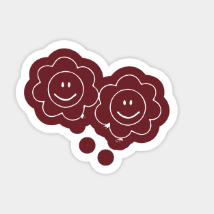 flower smiles Sticker